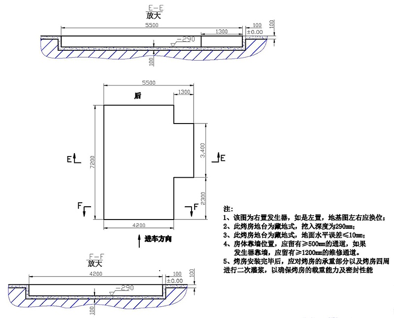 廣力烤漆房 GL-BA-G地基圖