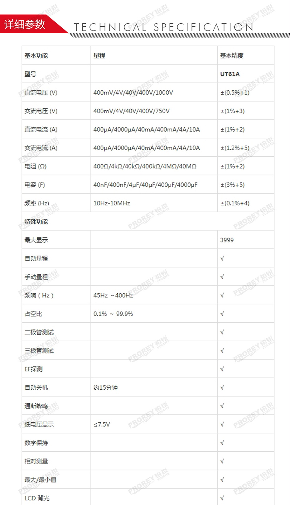 GW-120030040-優(yōu)利德 UT61A 數(shù)字萬(wàn)用表-2